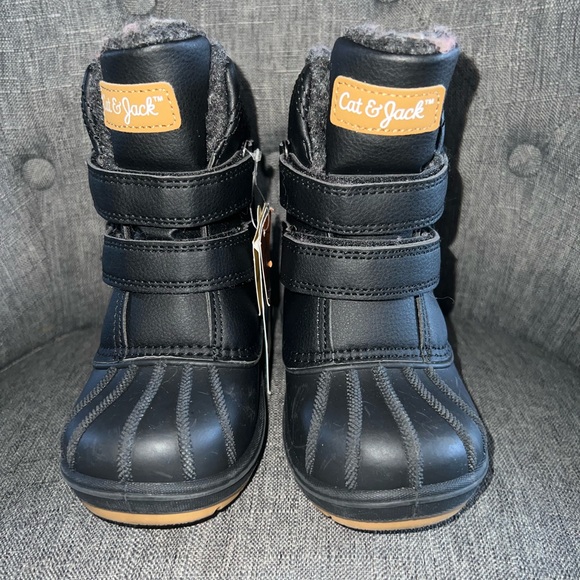 Cat & Jack Toddler Boy’s Denver Faux Fur Lined Winter Boot Size 8 Toddler - Picture 3 of 6